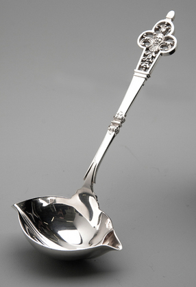 Christofle Cardeilhac French Silver Renaissance Gravy or Sauce Ladle - 950 Grade